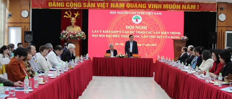 Hội Người cao tuổi Việt Nam góp ý dự thảo văn kiện Đại hội XIV của Đảng